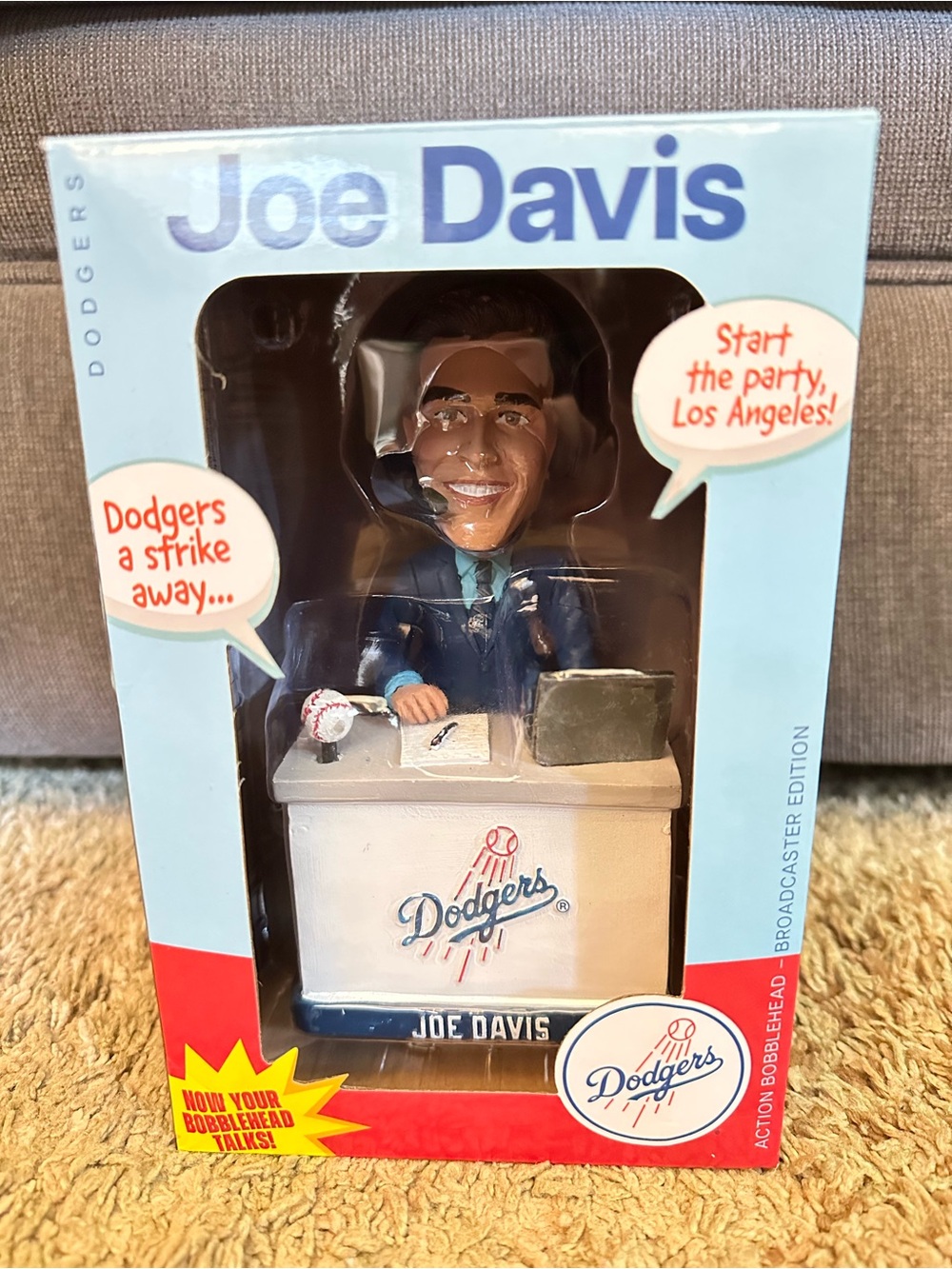 BNIB- Joe Davis Bobblehead, Los Angeles Dodgers SGA 9/19/25.